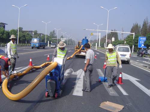 标志线清理路面抛丸机